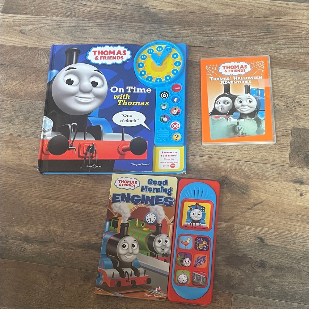 Thomas & Friends Kids Clock Learning Book - Blue & Red